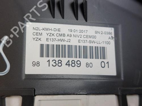 Instrument cluster PEUGEOT 208 I (CA_, CC_) 1.6 HDi / BlueHDi 75 | BP15170386C47 