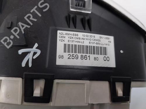 Instrument cluster PEUGEOT 208 I (CA_, CC_) 1.2 VTI 82 | BP15167546C47 