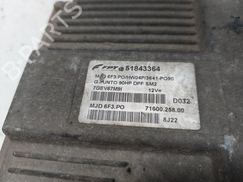 Engine control unit (ECU) FIAT GRANDE PUNTO (199_) 1.3 D Multijet (199.AXD11, 199.AXD1A, 199.AXD1B,... | BP36856035M57  - Image 5