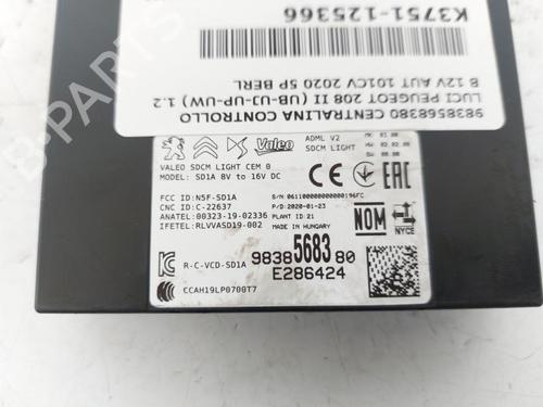 Engine control unit (ECU) PEUGEOT 208 II (UB_, UP_, UW_, UJ_) 1.2 PureTech 100 | BP23066581M57 
