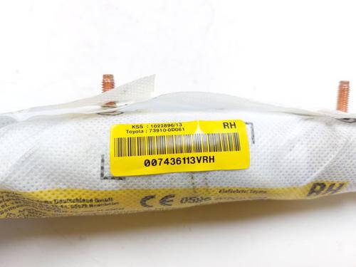 Right seat airbag TOYOTA YARIS (_P13_) 1.5 Hybrid (NHP130_, NHP130) | BP27443071C14 