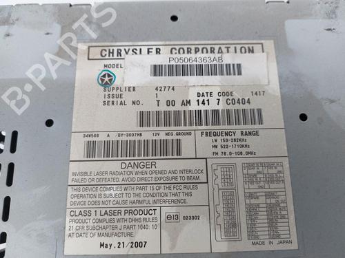 Radio JEEP PATRIOT (MK74) 2.0 CRD | BP15893392E6 
