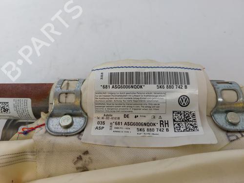 Right curtain airbag VW GOLF VI (5K1) 1.6 | BP19028419C12 
