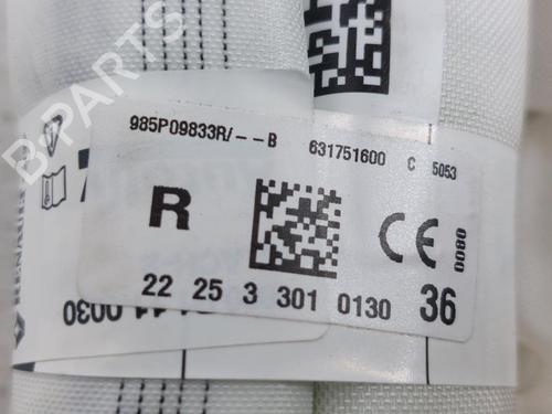 Right curtain airbag RENAULT MEGANE IV Saloon 1.5 Blue dCi 115 (LVA6) | BP17380218C12 