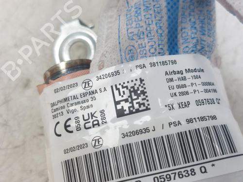 Right curtain airbag PEUGEOT 208 I (CA_, CC_) 1.5 BlueHDI 100 | BP26900986C12