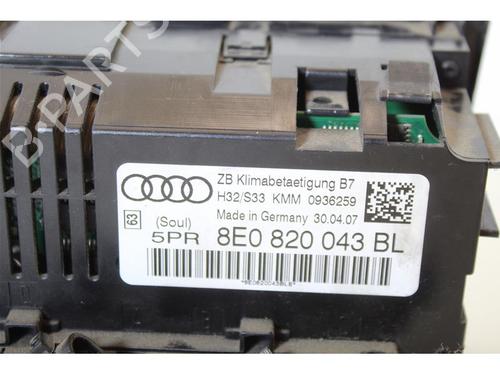 Commande Chauffage AUDI A4 B7 (8EC) 1.6 | BP15143429I5