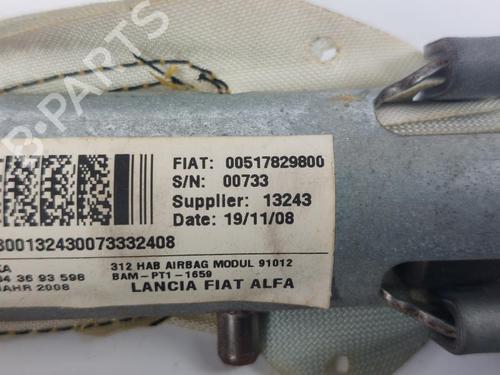 Right curtain airbag FIAT 500 (312_) 1.2 (312AXA1A) | BP23881782C12 