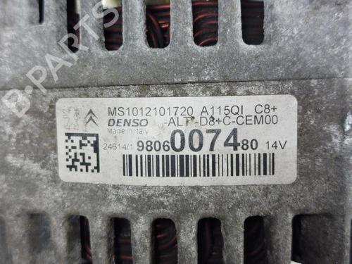 Alternator PEUGEOT 208 I (CA_, CC_) 1.2 GPL | BP15173667M7 