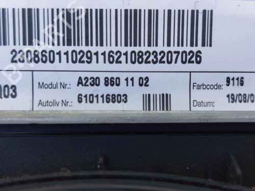 Kollisonspute sett MERCEDES-BENZ C-CLASS Coupe (CL203) C 220 CDI (203.708) | BP21261683C86 