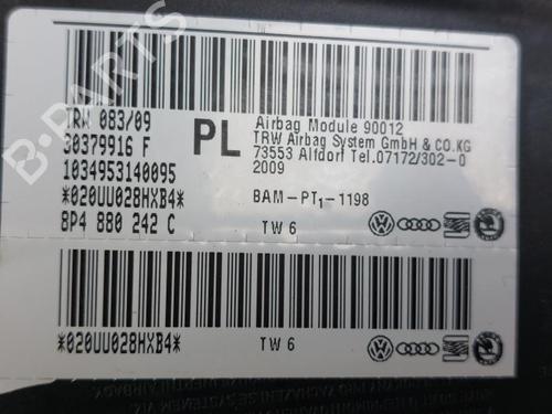 Right seat airbag AUDI A3 Sportback (8PA) 1.9 TDI | BP15170812C14 