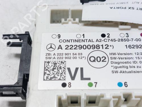 Electronic module MERCEDES-BENZ S-CLASS (W222, V222, X222) S 350 BlueTEC / d (222.132, 222.032, 222.123) | BP30454067M83 