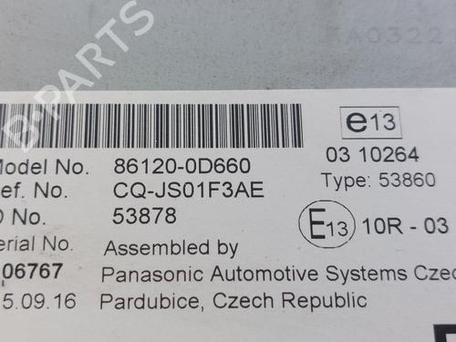 Radio TOYOTA YARIS (_P13_) 1.5 Hybrid (NHP130_) | BP21603155E6 