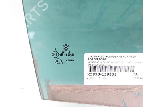 Rear right window mechanism VW PASSAT B7 Variant (365) 1.4 TSI EcoFuel | BP37508148C25 - Image 2