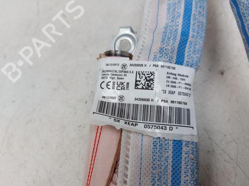 Right curtain airbag CITROËN C3 III (SX) 1.5 BlueHDi 100 (SXYHYP, SXYHTU) | BP29298532C12 
