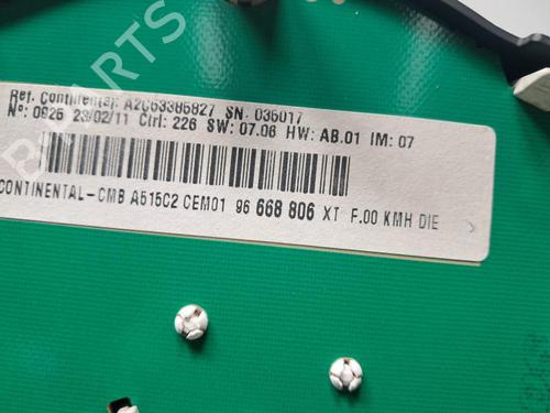 Instrument cluster CITROËN C3 II (SC_) 1.4 HDi 70 (SC8HZC, SC8HR0, SC8HP4) | BP33195142C47  - Image 5