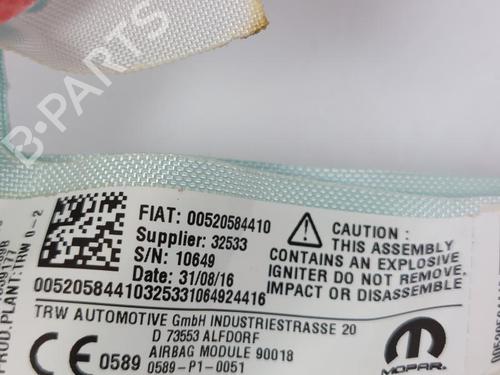 Right curtain airbag FIAT TIPO Estate (356_, 357_) 1.6 D (356WXG1B) | BP15161176C12 