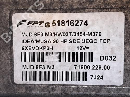 Engine control unit (ECU) LANCIA MUSA (350_) 1.3 D Multijet (350.AXG11, 350.AXG1A) | BP36107767M57 - Image 5