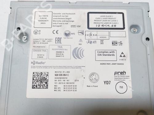 Radio SKODA OCTAVIA III Combi (5E5, 5E6) 1.6 TDI | BP30898737E6