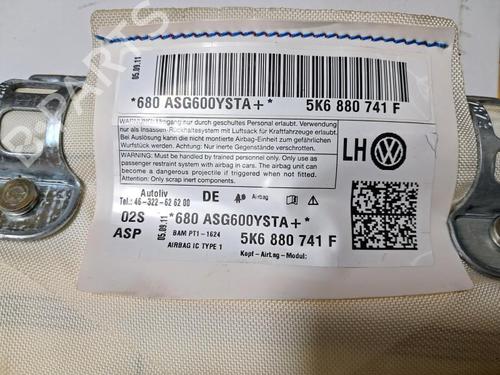 Left curtain airbag VW GOLF VI (5K1) 1.6 TDI | BP31082239C11 