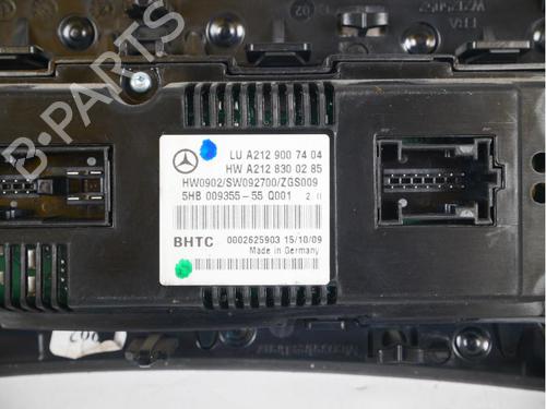 Climate control MERCEDES-BENZ E-CLASS (W212) E 350 CDI (212.025) | BP15149689I5 
