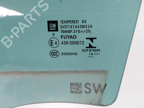 Rear left door window OPEL ASTRA K Sports Tourer (B16) 1.6 CDTi (35) | BP18463497C20 