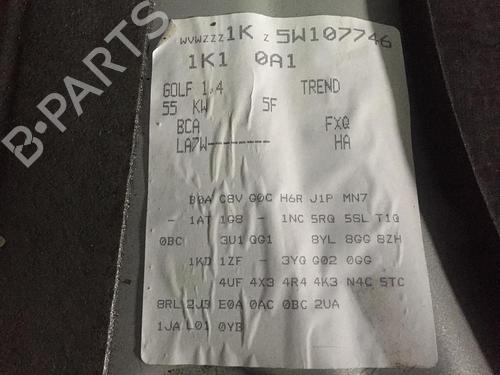 Left rear door VW GOLF V (1K1) 1.4 16V | BP15367609C4 