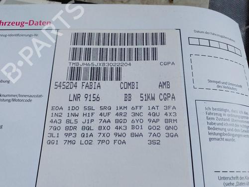 Left headlight SKODA FABIA II Combi (545) 1.2 | BP38227454C28 - Image 3