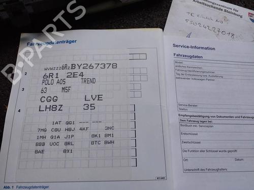 Headlight switch VW POLO V (6R1, 6C1) 1.4 (6R1) | BP26015456I24 