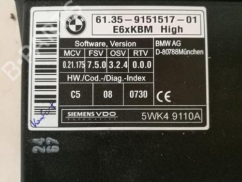 Used Electronic module BMW 5 Touring (E61) 520 d (150 hp) 18462060