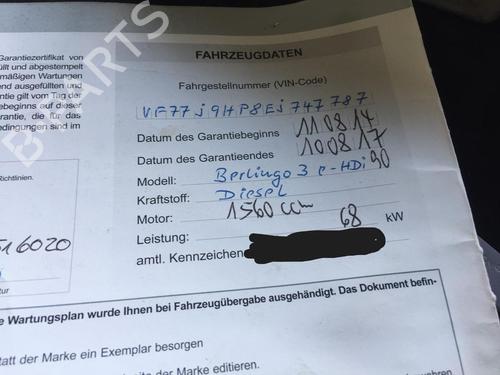 Andre CITROËN BERLINGO MULTISPACE (B9) 1.6 HDi 90 | BP19508329O1 