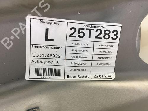 Front left window mechanism MERCEDES-BENZ A-CLASS (W169) A 180 CDI (169.007, 169.307) | BP18061786C22 