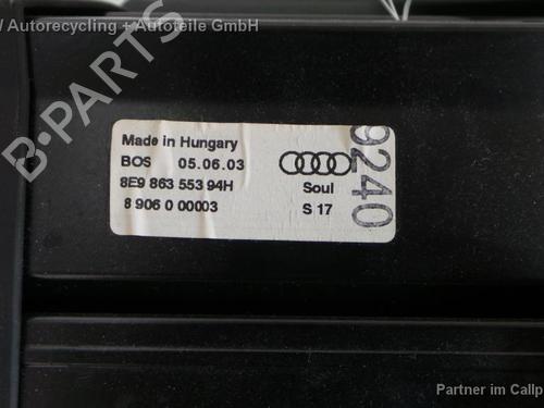 Hattehylle AUDI A4 B6 Avant (8E5) 1.8 T quattro (163 hp) 18461658