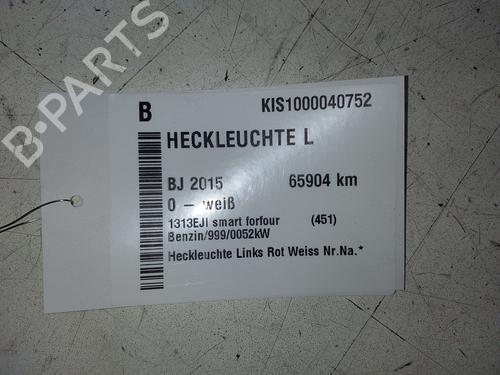 Left taillight SMART FORTWO Coupe (453) 1.0 (453.342, 453.343) | BP16178052C34 