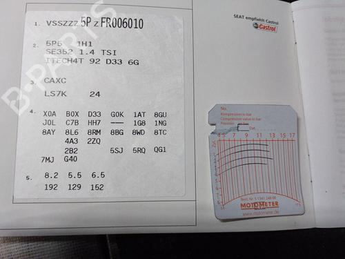 Engine SEAT ALTEA (5P1) 1.4 TSI | BP29622898M1