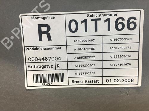 Rear right window mechanism MERCEDES-BENZ B-CLASS Sports Tourer (W245) B 200 (245.233) | BP18462205C25 