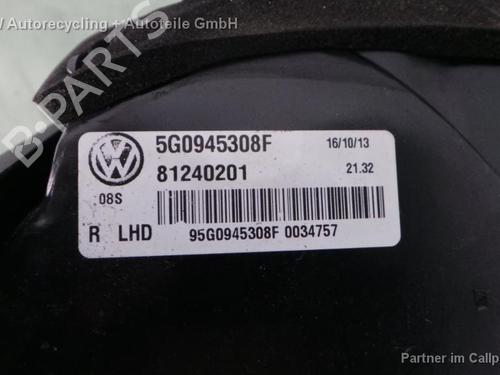 Used Right tailgate light VW GOLF VII (5G1, BQ1, BE1, BE2) 1.4 TSI (150 hp) 16100772