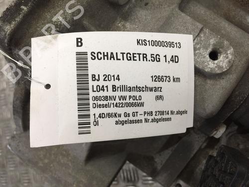 Gearbox VW POLO V (6R1, 6C1) 1.4 TDI | BP16102193M3 