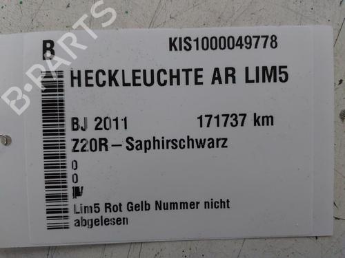 Right taillight OPEL ASTRA J (P10) 1.4 Turbo (68) | BP22211980C35 