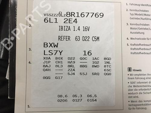 Right mirror SEAT IBIZA III (6L1) 1.4 16V | BP15366835C27 