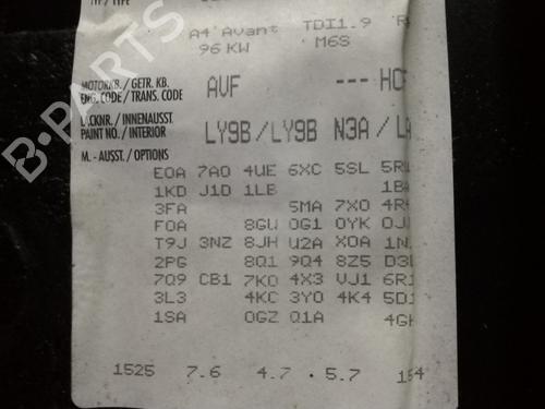 Gearbox AUDI A4 B6 Avant (8E5) 1.9 TDI | BP15366372M3 
