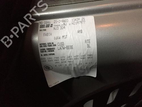 Right taillight SKODA FABIA III (NJ3) 1.4 TDI | BP18463405C35 