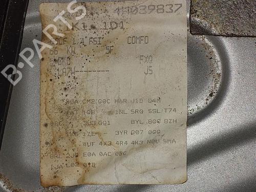 Rear parcel shelf VW GOLF V (1K1) 1.4 FSI | BP31031521C85