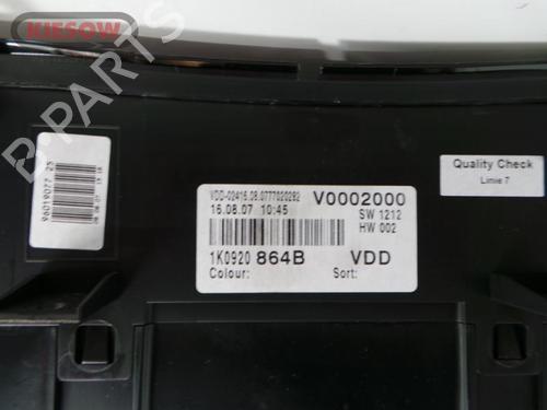 Used Instrument cluster VW GOLF V (1K1) 1.9 TDI (105 hp) 15360661