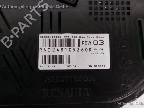 Instrument cluster RENAULT MEGANE III Hatchback (BZ0/1_, B3_) 1.5 dCi (BZ09, BZ0D, BZ1W, BZ29, BZ14) | BP16175769C47 