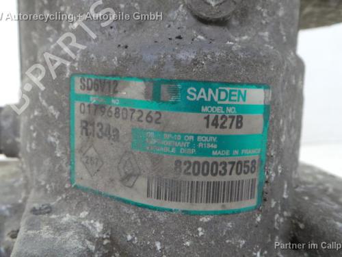 Used AC compressor RENAULT KANGOO (KC0/1_) 1.2 16V (KC05, KC06, KC03, KC0T, KC0W, KC1D) (75 hp) 16175617