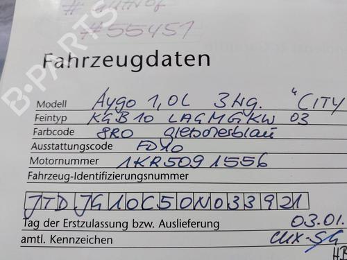 Left mirror TOYOTA AYGO (_B1_) 1.0 (KGB10_, KGB10R) | BP21830246C26 