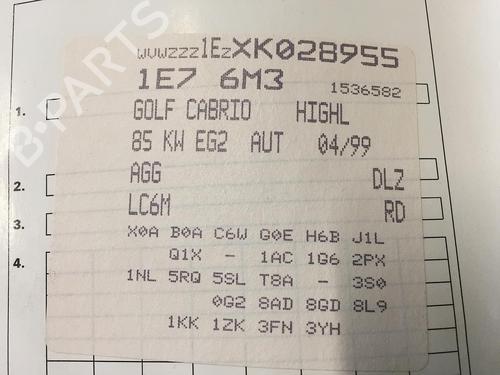 Højre forlygte VW GOLF IV Cabriolet (1E7) 2.0 | BP15367462C29 