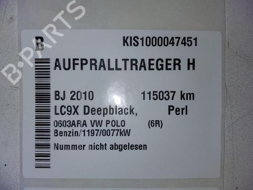 Rear bumper reinforcement VW POLO V (6R1, 6C1) 1.2 TSI | BP19508349C73 
