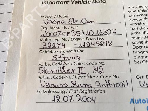 Gearbox OPEL VECTRA C Estate (Z02) 2.2 direct (F35) | BP15366485M3 