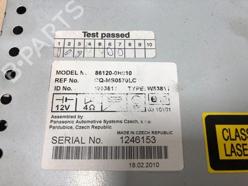Radio TOYOTA AYGO (_B1_) 1.0 (KGB10_, KGB10R) | BP16379605E6 
